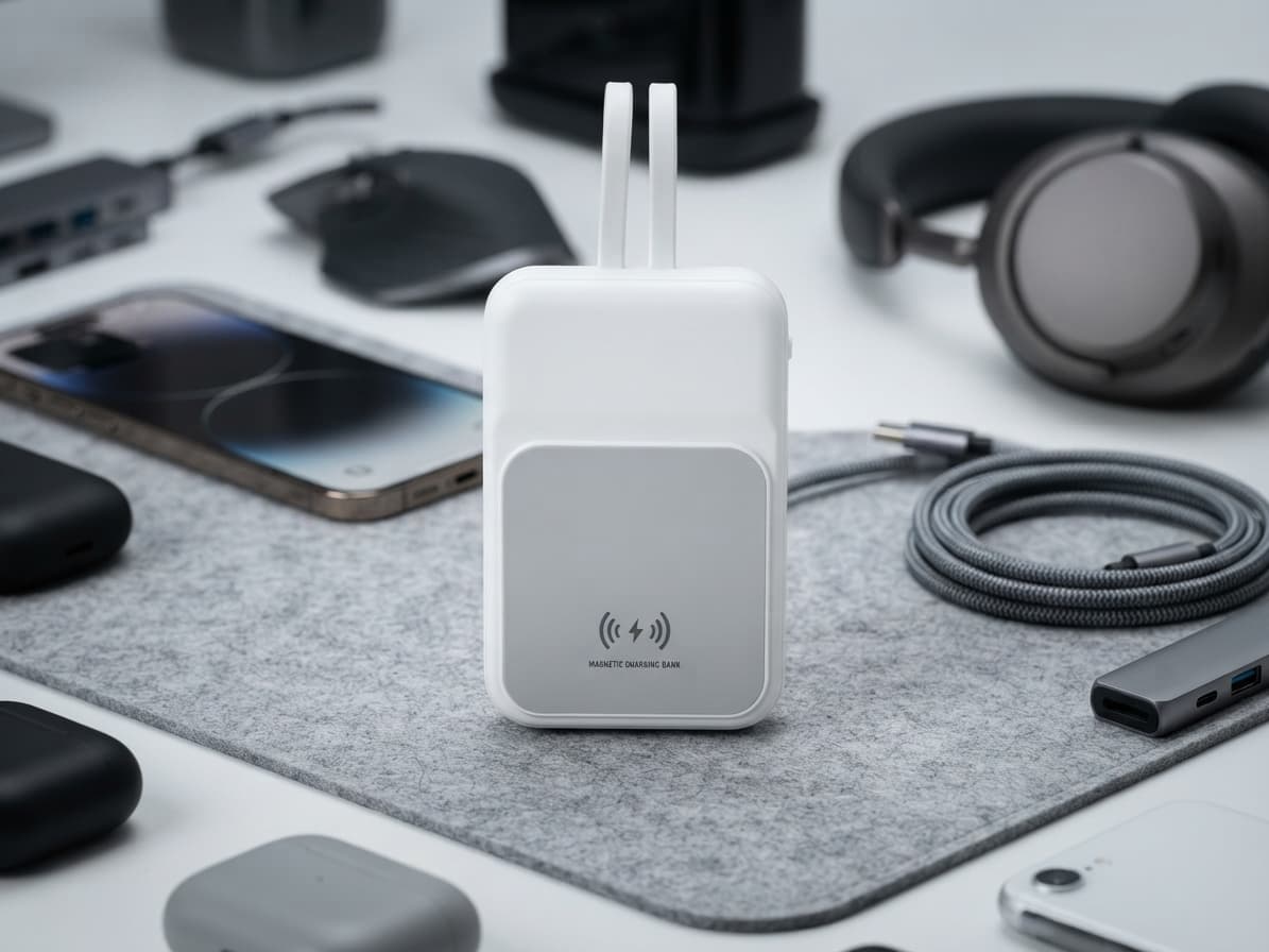 Wireless Magnetic Strip Line Power Bank 10000 mAh
